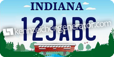 US-Kennzeichen Indiana