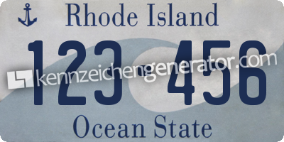 Kennzeichen Rhode Island USA