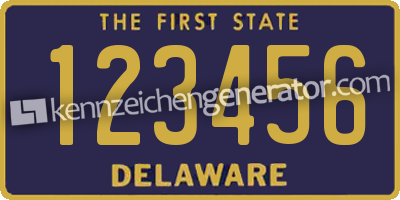 US-Kennzeichen Delaware