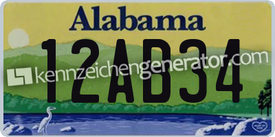 Kennzeichen Alabama USA