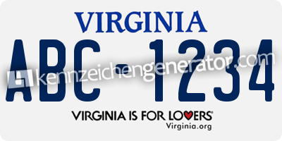 US-Kennzeichen Virginia