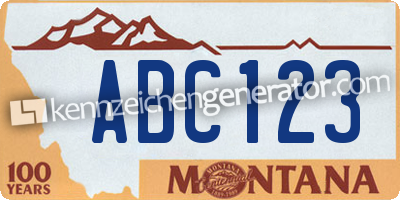 Kennzeichen Montana USA