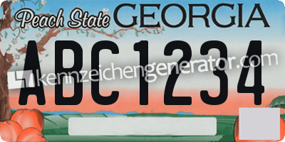 Kennzeichen Georgia USA
