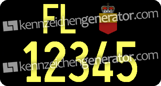 Kontrollschild Tagesschild Liechtenstein